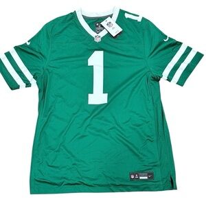 Nike Ahmad Sauce Gardner #1 New York Jets Men's Game Legacy Jersey Green Size XL